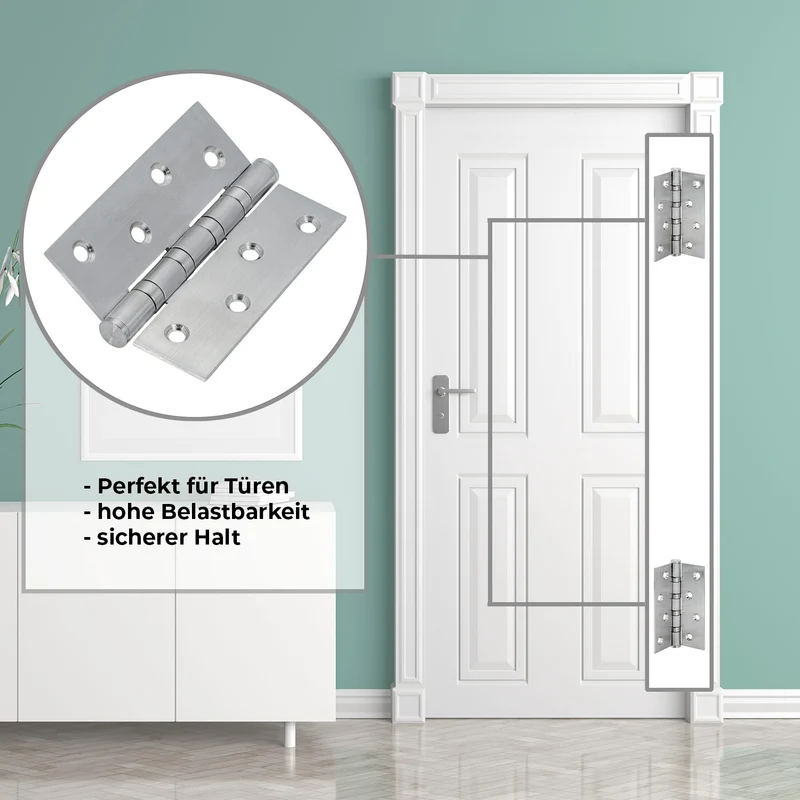 Scharniere aus Edelstahl klappbar 100mm/ 125mm für Türen