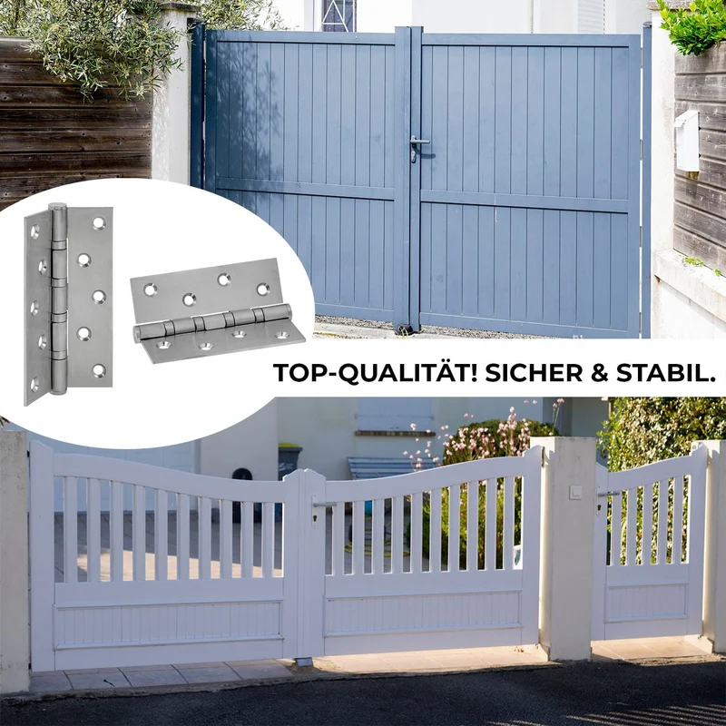 Scharniere aus Edelstahl klappbar 100mm/ 125mm für Türen