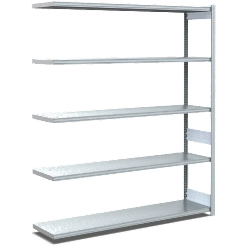 Fachbodenregal Anbauregal Fachlast 100 kg – verzinktes Stecksystem - Einseitig nutzbar