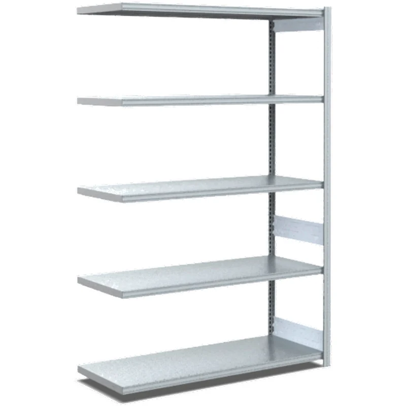Fachbodenregal Anbauregal Fachlast 100 kg – verzinktes Stecksystem - Einseitig nutzbar