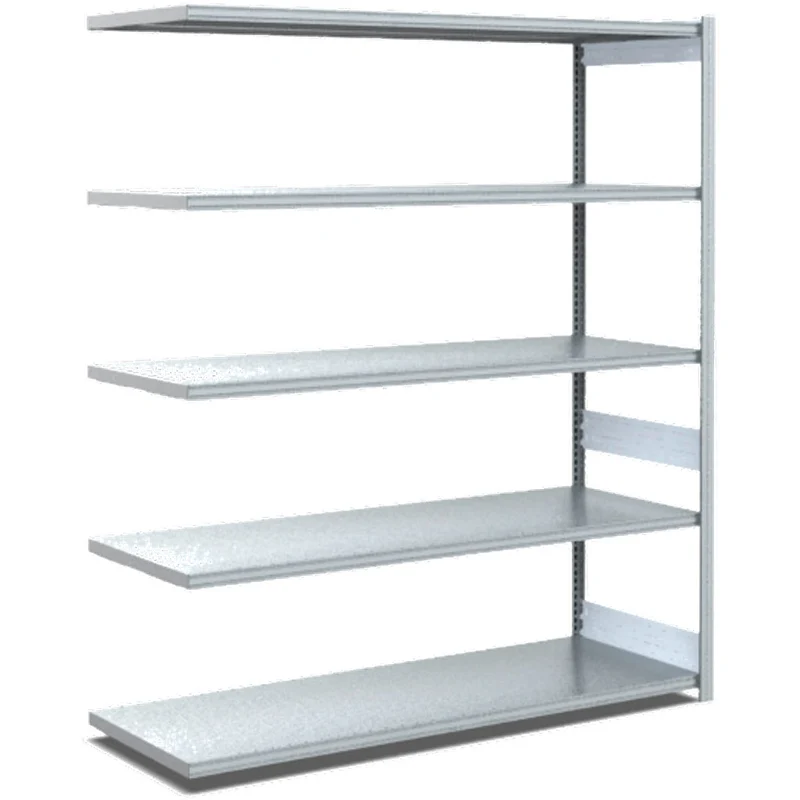 Fachbodenregal Anbauregal Fachlast 100 kg – verzinktes Stecksystem - Einseitig nutzbar