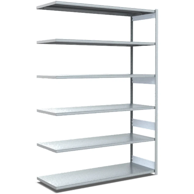 Fachbodenregal Anbauregal Fachlast 100 kg – verzinktes Stecksystem - Einseitig nutzbar