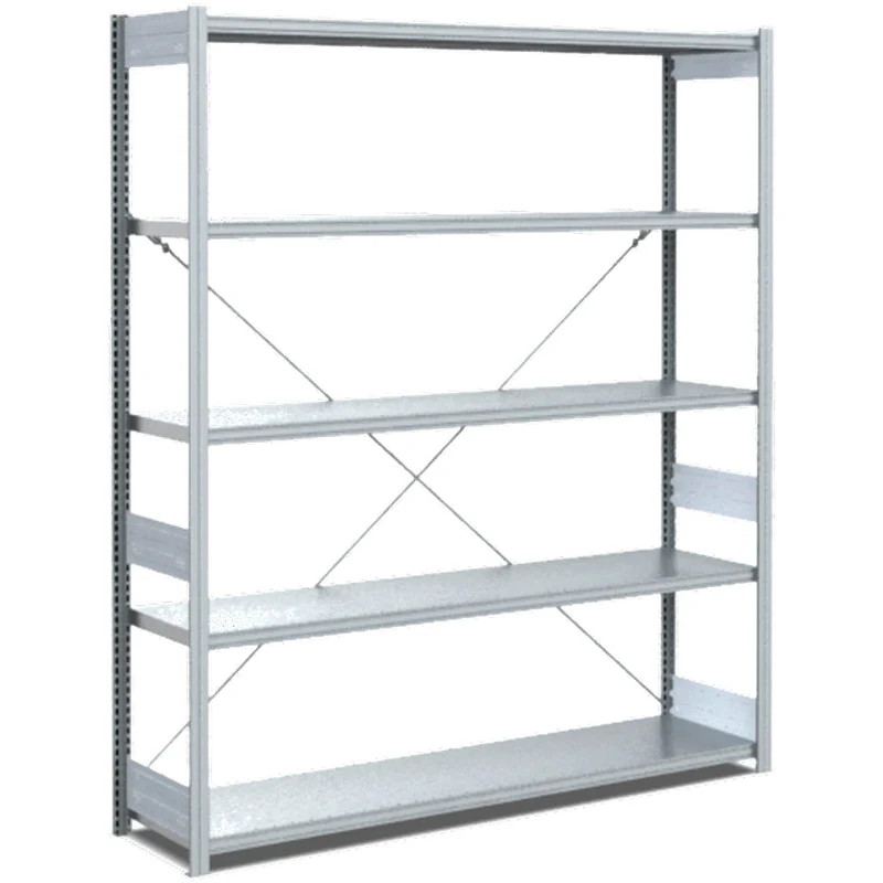 Fachbodenregal Grundregal Fachlast 100 kg – verzinktes Stecksystem von Bito - Einseitig nutzbar