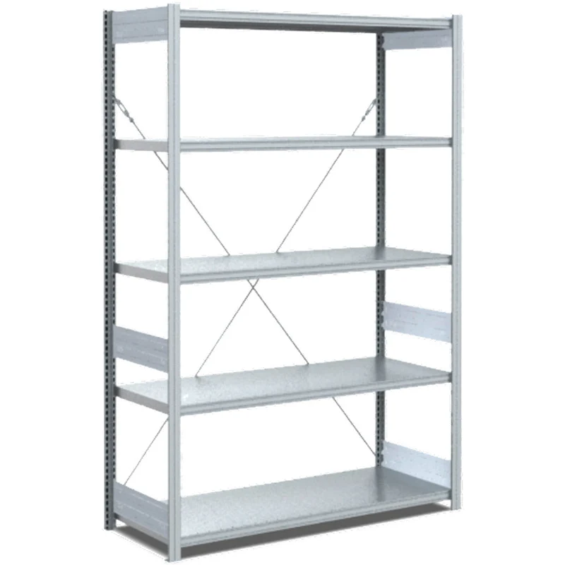 Fachbodenregal Grundregal Fachlast 100 kg – verzinktes Stecksystem von Bito - Einseitig nutzbar