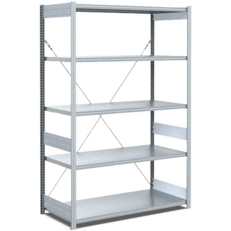 Fachbodenregal Grundregal Fachlast 100 kg – verzinktes Stecksystem von Bito - Einseitig nutzbar
