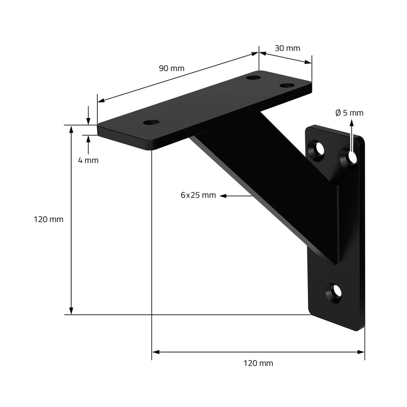 ML-Design | Wandkonsole 2er Set aus Aluminium Regalhalterung Wandhalterung für Regalbrett