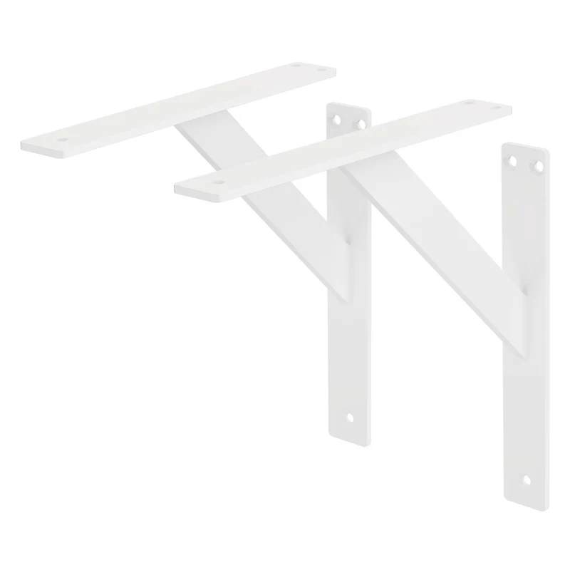 ML-Design | Wandkonsole 2er Set aus Aluminium Regalhalterung Wandhalterung für Regalbrett