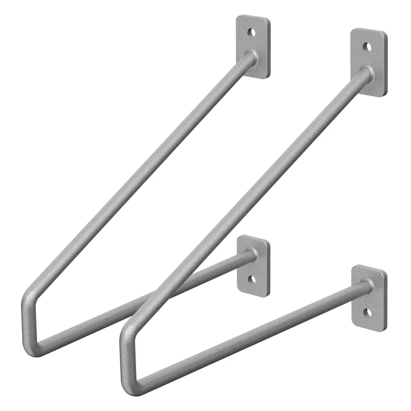 ML-Design | Wandkonsole 2er Set aus Stahl Haarnadel Regalhalterungen
