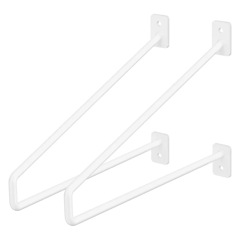 ML-Design | Wandkonsole 2er Set aus Stahl Haarnadel Regalhalterungen