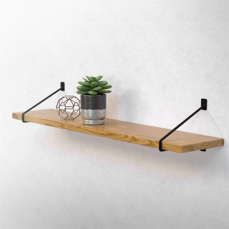 ML-Design | Wandkonsole 2er Set aus Stahl Haarnadel Regalhalterungen