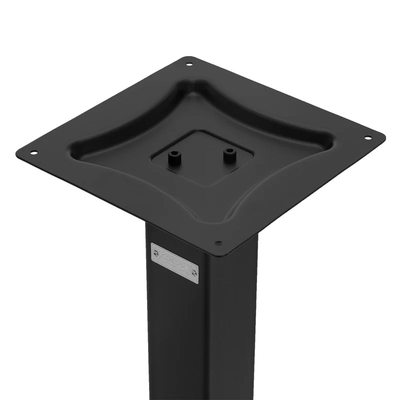 ML-Design | Tischgestell Schwarz Höhe 72cm Stahl pulverbeschichtet Bodenplatte