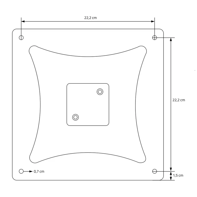 ML-Design | Tischgestell Schwarz Höhe 72cm Stahl pulverbeschichtet Bodenplatte
