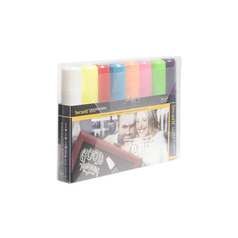 Securit® Kreidemarker, 7-15mm, 8er-Set, Farbig