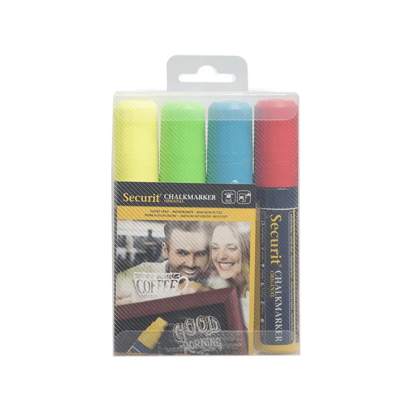 Securit® Kreidemarker, 7-15mm, 4er-Set, Farbig