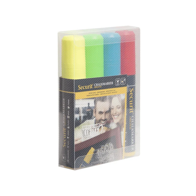 Securit® Kreidemarker, 7-15mm, 4er-Set, Farbig
