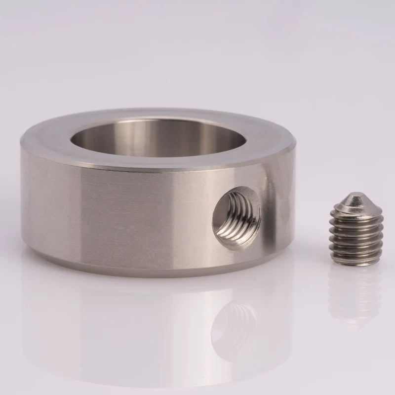1x Stellring DIN 705 Edelstahl V2A A2 mit Gewindestift (DIN 914)