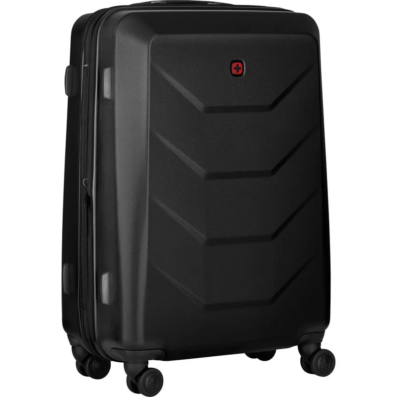 B-Ware Wenger Schalenkoffer Trolley Prymo Medium Schwarz Reisekoffer 4 Rollen 450x650mm
