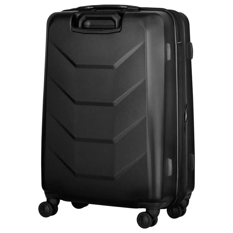 B-Ware Wenger Schalenkoffer Trolley Prymo Medium Schwarz Reisekoffer 4 Rollen 450x650mm