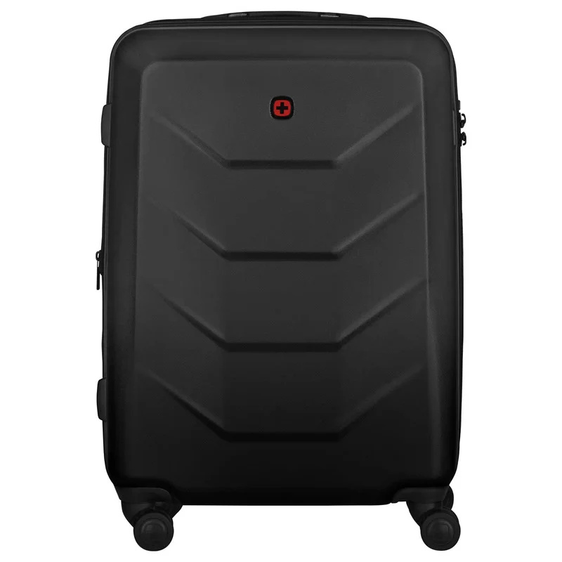 B-Ware Wenger Schalenkoffer Trolley Prymo Medium Schwarz Reisekoffer 4 Rollen 450x650mm