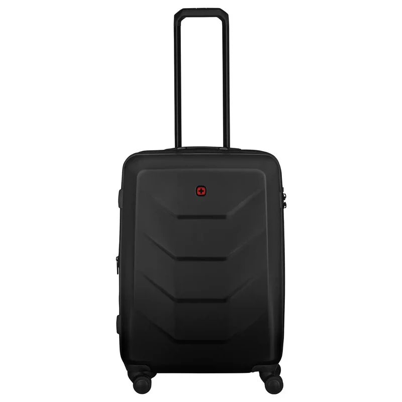 B-Ware Wenger Schalenkoffer Trolley Prymo Medium Schwarz Reisekoffer 4 Rollen 450x650mm