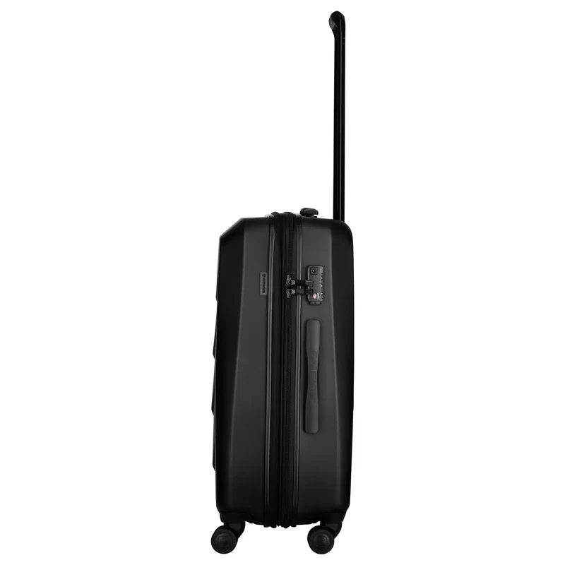 B-Ware Wenger Schalenkoffer Trolley Prymo Medium Schwarz Reisekoffer 4 Rollen 450x650mm