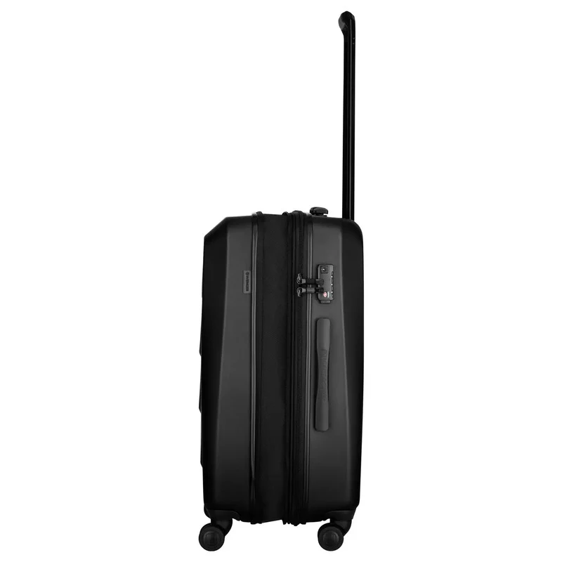 B-Ware Wenger Schalenkoffer Trolley Prymo Medium Schwarz Reisekoffer 4 Rollen 450x650mm