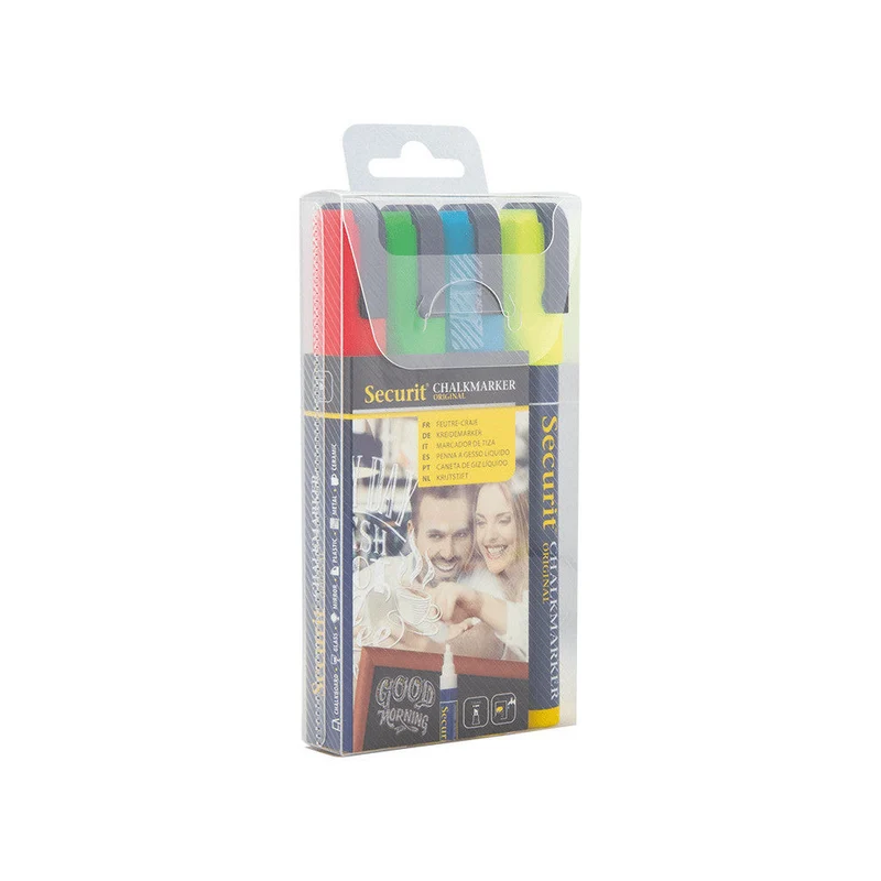 Securit® Kreidemarker, 2-6mm, 4er-Set, Farbig