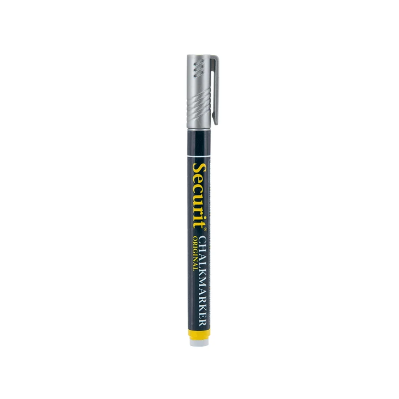 Securit® Kreidemarker, 1-2mm, Einzeln, Silber
