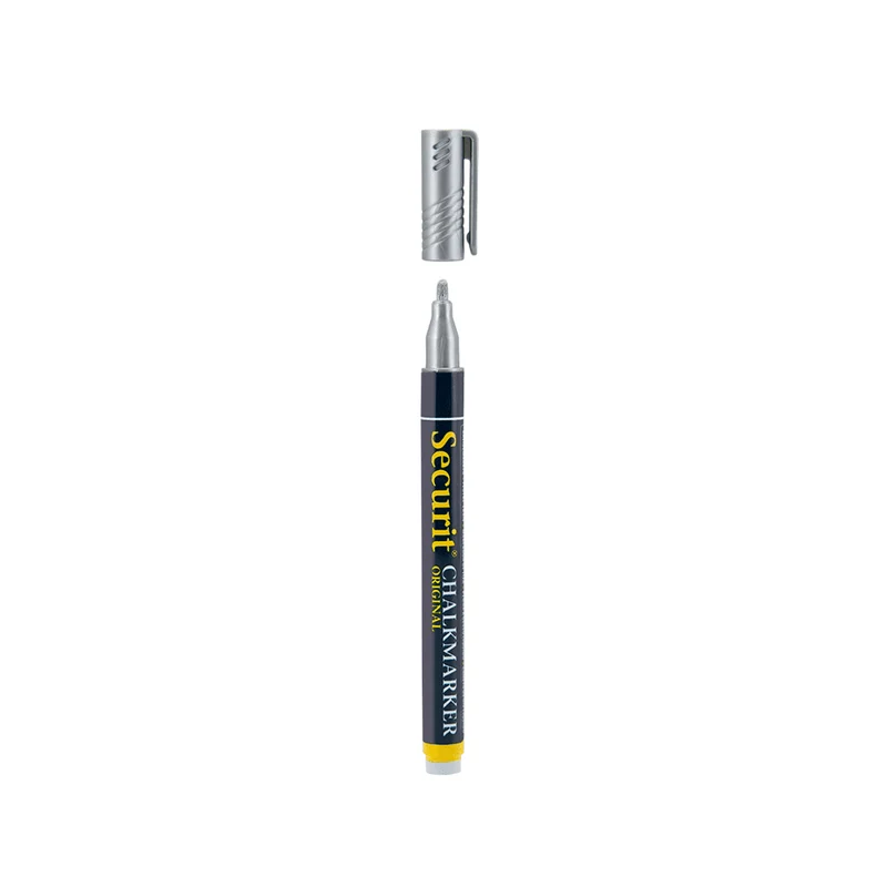 Securit® Kreidemarker, 1-2mm, Einzeln, Silber