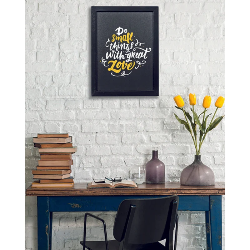 Securit® Kreidetafel mit Holzrahmen, Budget, Schwarz, 30x40cm