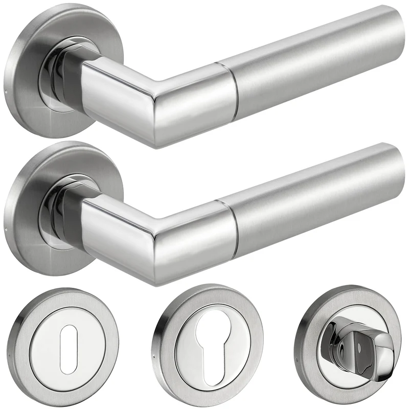 Edelstahl Standard Türgriff für Haustür, Zimmertür, Badezimmertür CATHY