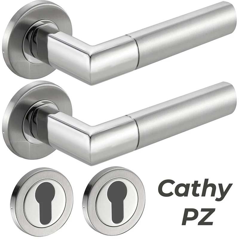Edelstahl Standard Türgriff für Haustür, Zimmertür, Badezimmertür CATHY
