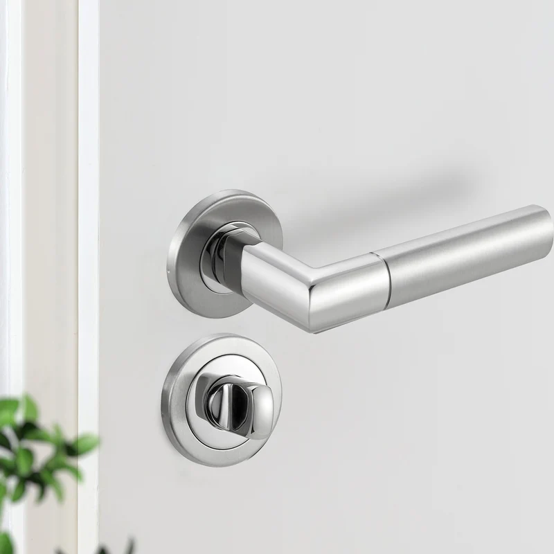 Edelstahl Standard Türgriff für Haustür, Zimmertür, Badezimmertür CATHY