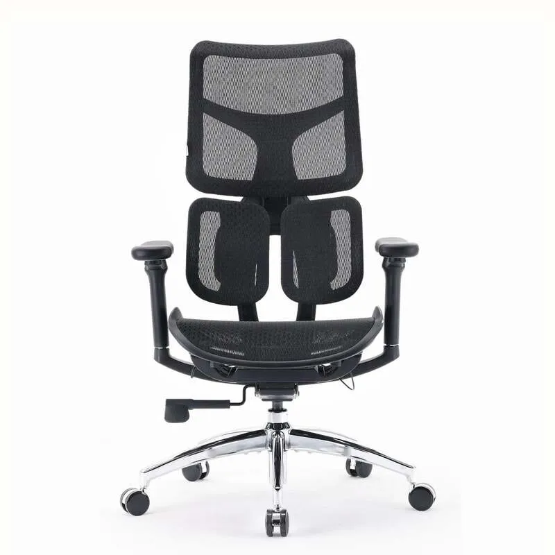 B-Ware SIHOO Bürostuhl Ergonomischer Stuhl S100 Schwarz Netzstoff Höhenverstellbar