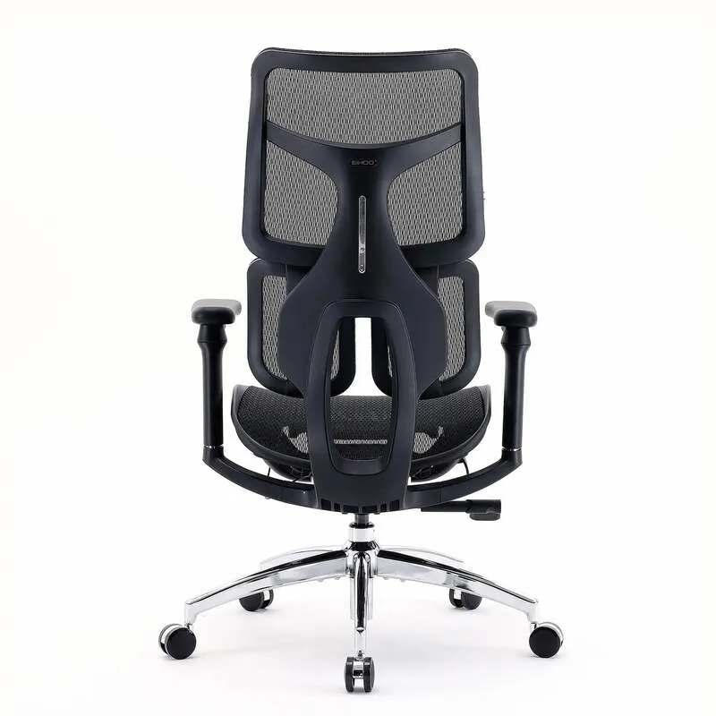 B-Ware SIHOO Bürostuhl Ergonomischer Stuhl S100 Schwarz Netzstoff Höhenverstellbar