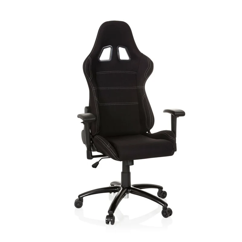 B-Ware hjh OFFICE Gaming Stuhl Bürostuhl GAME FORCE Computerstuhl Stuhl Stoff schwarz