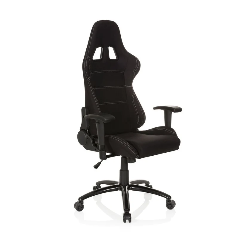 B-Ware hjh OFFICE Gaming Stuhl Bürostuhl GAME FORCE Computerstuhl Stuhl Stoff schwarz