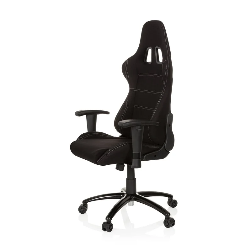B-Ware hjh OFFICE Gaming Stuhl Bürostuhl GAME FORCE Computerstuhl Stuhl Stoff schwarz