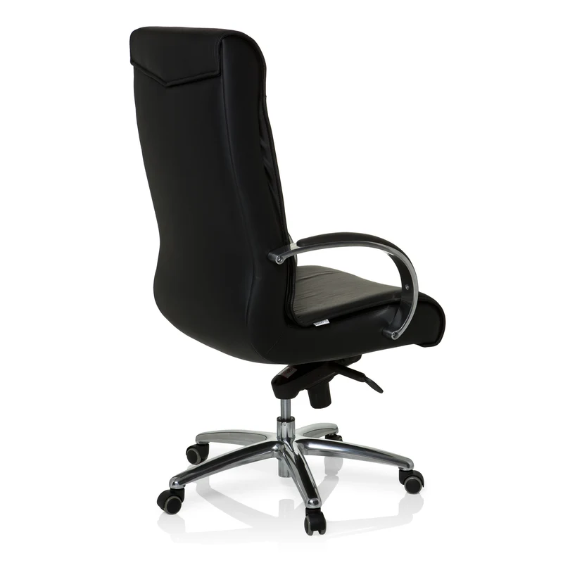 B-Ware hjh OFFICE Chefsessel XXL F 400 Leder schwarz Ergonomischer Bürostuhl 150kg