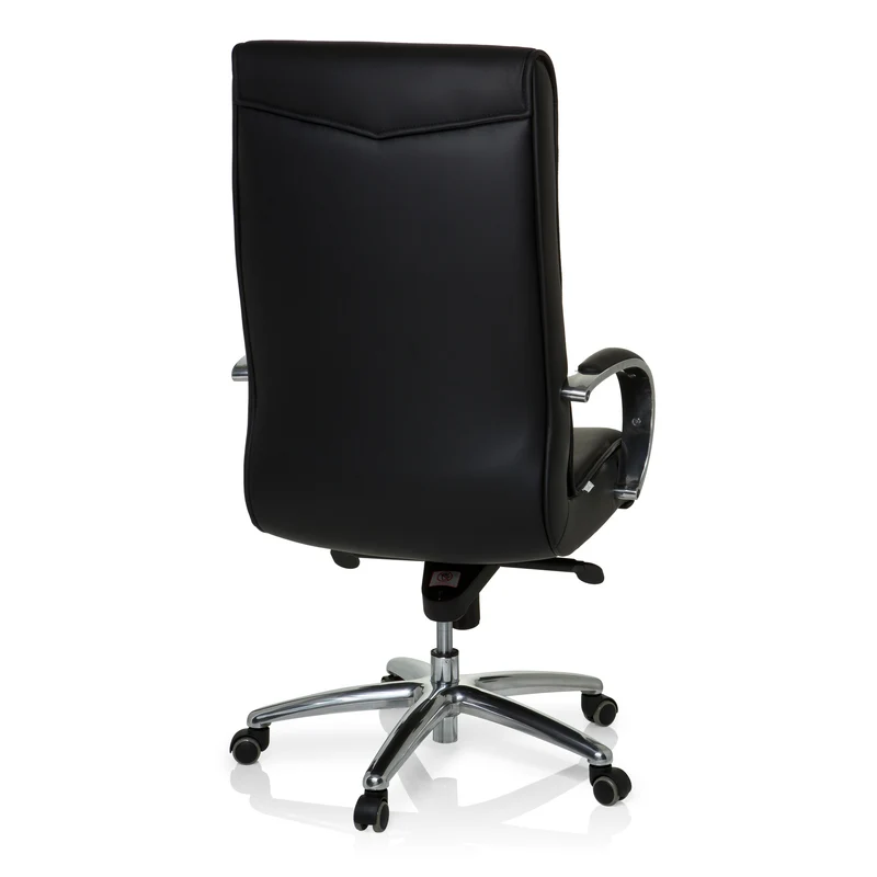 B-Ware hjh OFFICE Chefsessel XXL F 400 Leder schwarz Ergonomischer Bürostuhl 150kg