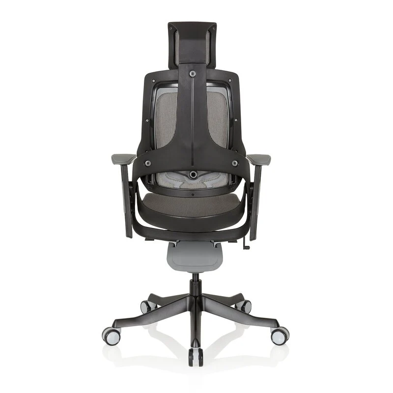 B-Ware hjh OFFICE Bürostuhl SPEKTRE BLACK Netzstoff Armlehnen höhenverstellbar grau