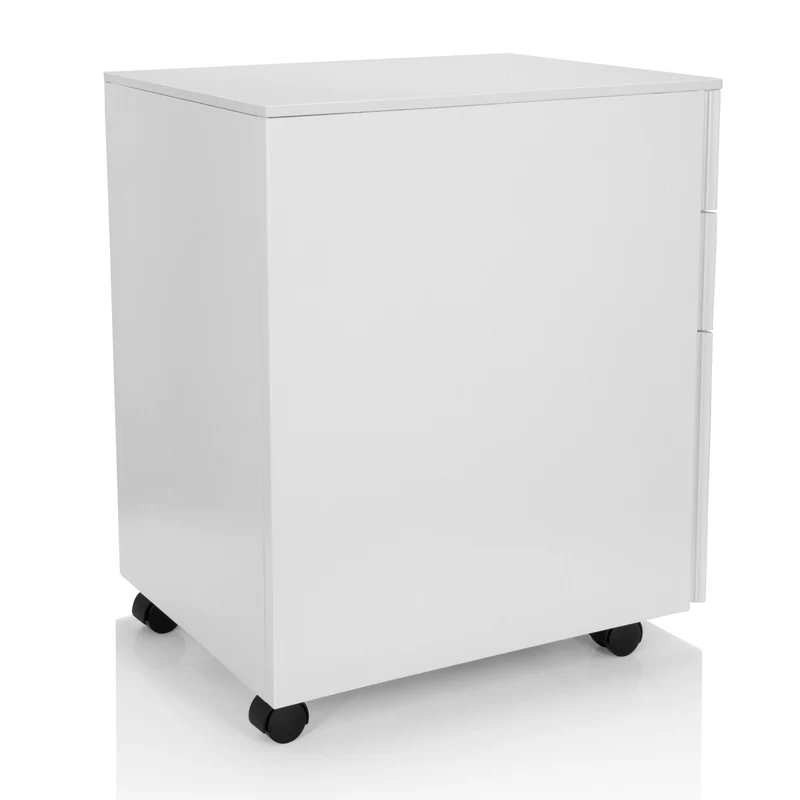 B-Ware hjh OFFICE Rollcontainer COLOR OS I Schubladencontainer weiß mit Zahlenschloss