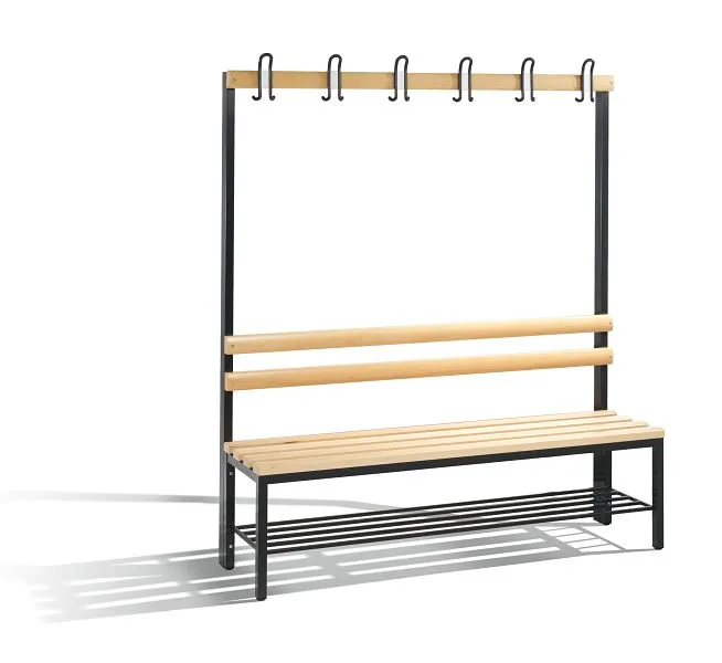 Garderobenbank einseitig Basic | mit Schuhrost | H1650xT400mm