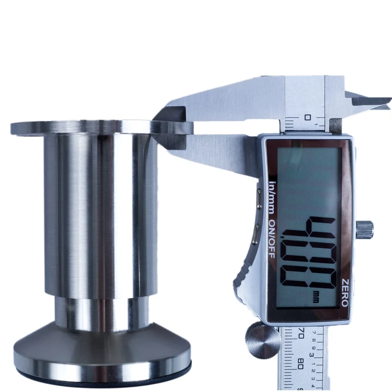 Möbelfüße Metall Edelstahl Optik Füße verstellbar & belastbar bis 250kg