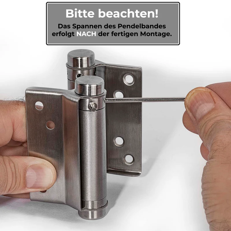 Scharniere aus Edelstahl Pendeltürscharnier (1 Paar) - in vier Größen