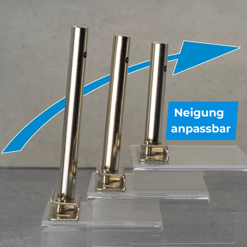Regalhalterung aus massivem Stahl unsichtbar in drei Größen
