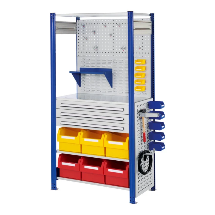 Steckregal Grundfeld von Kappes | RAL 5010 | Modell 7 | 2000 x 1000 x 500 mm