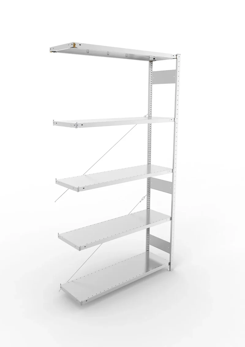 Fachbodenregal META Clip Anbauregal – 230 kg Fachlast