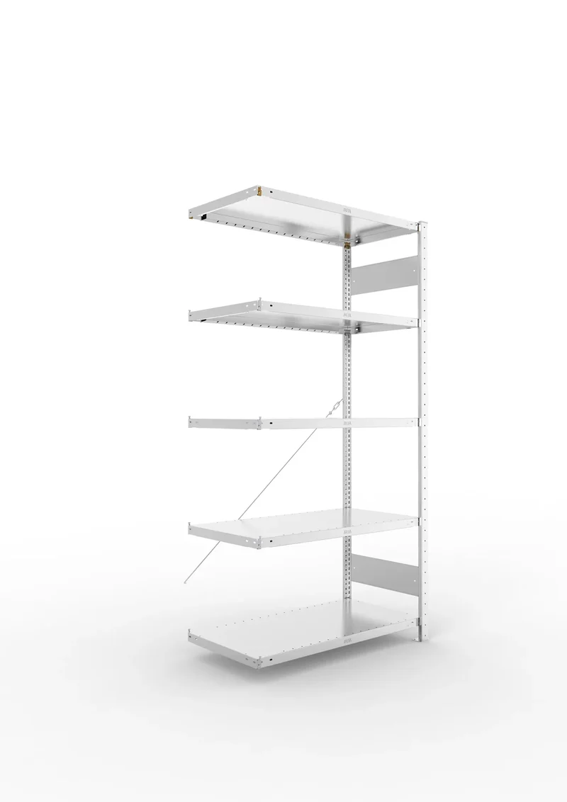 Fachbodenregal META Clip Anbauregal – 230 kg Fachlast