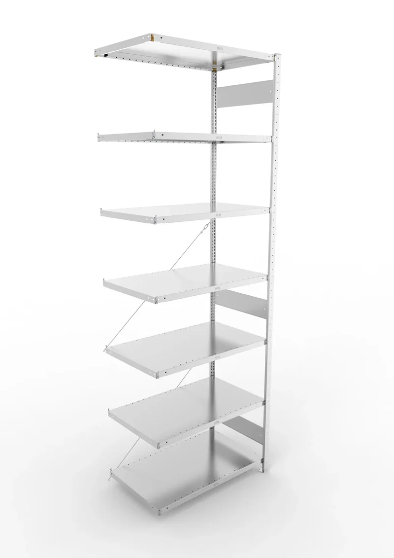 Fachbodenregal META Clip Anbauregal – 230 kg Fachlast